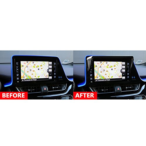 LFOTPP Vehicle Navigator Sunshade Visor for 2018 C H R NGX50 ZYX10 RAV4,Glare Vision Shield, GPS Navigation Sun Hood Anti Reflective,Block Sunlight Block Sun Glare