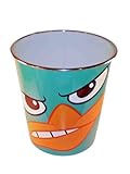 Disney Phineas & Ferb Perry the Platypus/ Agent P Plastic Trash Can