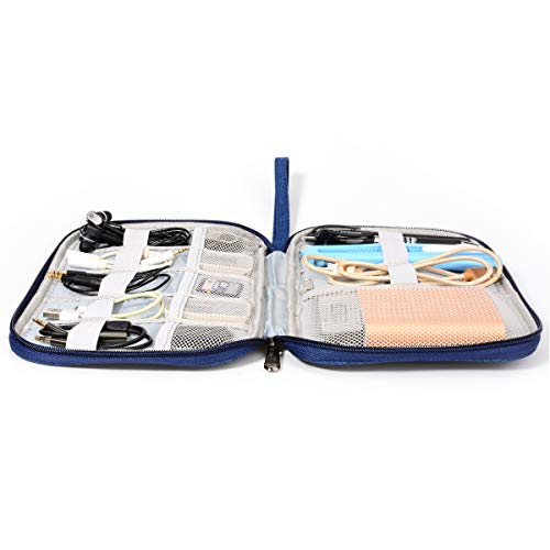 image for YLQP Electronics Organizer Bag Waterproof Carrying Pouch Travel Univer