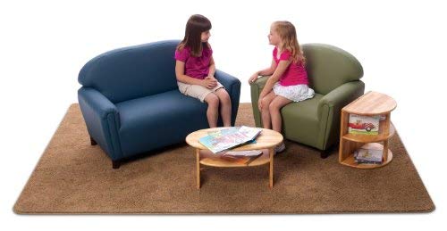 Brand New World Furniture FS2B100 Brand New World School Age Enviro-Child Upholstery Sofa, Blue