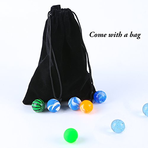 image for Aneco 40 Pieces Jet Bouncy Balls 25mm Bounce Ball Mixed Colour Party B