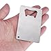 Aspire 12 PCS Beer Bottle Openers Stainless Steel Credit Card Size Cap Opener for Your Wallet-Silver-12 pcs