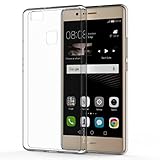 Huawei P9 Lite Case, MoKo Shock Absorbing TPU Bumper Slim Clear Protective Case with Anti-Scratch Hard Back Cover for Huawei P9 Lite 5.2 Inch (2016) - Crystal Clear
