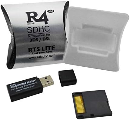 Justdodo Small Size Wide Compatible R4 SDHC Micro Secure Digital Memory Card Adapter Suitable For DS 3DS 2Ds Ndsi Nds - Black