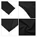 MISSKY Women's Round Neck Long Sleeve Fit and Flare Casual Business Swing Cocktail Autumn Dress with Belt Black S