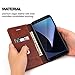 Google Pixel 3 Case,RUIHUI Leather Wallet Folding Flip Slim Protective Case Shell Cover with Card Slots,Kickstand Feature and Magnetic Closure for Google Pixel 3 2018,Brown