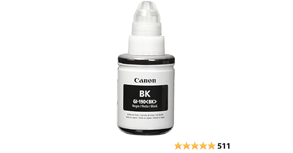 Canon GI-190 BK Lam : Amazon.com.mx: Oficina y papelería