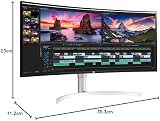 LG 38WN95CP 38 inch 21:9 Nano IPS 1600p 144Hz 1ms G-Sync Thunderbolt 3 view 12