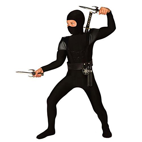 Boys Stealth Black Ninja Japanese Costume - 8 Piece Quality Costume