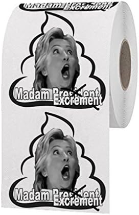 Hillary Clinton Toilet Paper Roll - HILLARYously Funny Gag Gift - Safe to Use, Non Toxic