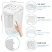 360 Degree Rotation Makeup Tower Organizer, Lazy Susan Cosmetics Storage Shelf Round Makeup Carousel Rotating Display Rack, Great for Countertop Bathroom counter, White