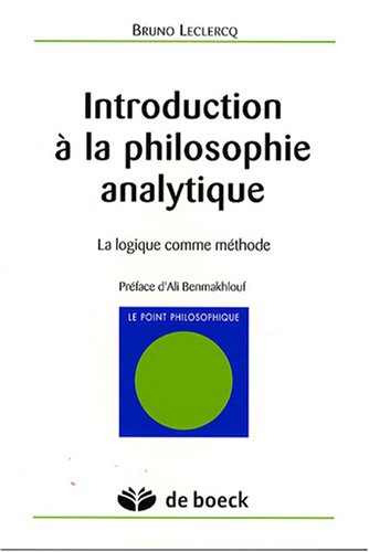 Introduction à la philosophie analytique