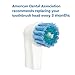 Replacement Toothbrush Heads for Oral-B, 4 Count Replacement Heads Compatible with Oral B Braun Electric Toothbrush