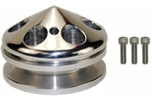 Pirate Mfg Machined Aluminum Single Groove Alternator Pulley, Compatible with Chevy SBC 283-400