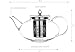 Glass Teapot Harmony, 42oz/1242ml with Tea Warmer Cozy Lead Free Special Glass No Drip by Tea Beyond