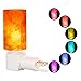Crystal Salt Lamp, Targher Hymalain Salt Lamp, Mini Night Light with UL Listed Plug and Multi- Color Changing Bulb - for Lighting, Decoration and Air Purifying