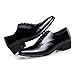 ZRO Men's Lace Up Formal Modern Oxford Dress Shoes Black US 9.5
