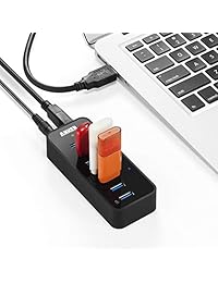 Anker Hub de datos de 7 puertos y USB 3.0 con adaptador de corriente de 36 vatios y puerto de carga de amplia compatibilidad 1.2 para iPhone 7   6s Plus, iPad Air 2, Galaxy S Series, Note Series, Mac, PC, unidades USB Flash y más