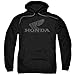 Honda Vintage Wing Unisex Adult Pull-Over Hoodie for Men and Women, Large Black
