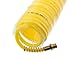 ABN Recoil Hose, 1/4in x 25ft – Portable Polyurethane Coil Hose for Air Compressor, Nailer, Sprayer, Staple Gun
