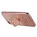 iPhone 8 Plus Case,iPhone 7 Plus Case, Ultra Thin Clear Luxury TPU Rose Gold Bumper Case Cover with Built-in Ring Grip Holder for Apple iPhone 8 Plus/iPhone 7 Plus