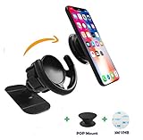 Pop Clip Car Mount Compatible Pop Users - 360° Rotation Dashboard Sticker Holder for GPS Navigation Compatible with Phone MAX/X/8, Note 8/S9+