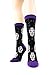 Foot Traffic, Women's Fantasy Socks, Sugar Skull (Shoe Sizes 4-10)