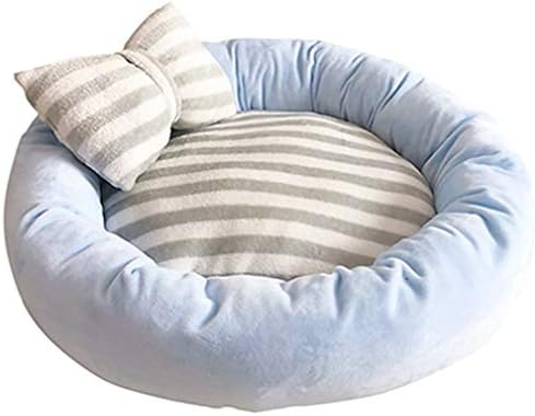 カドラー ペット ベッド 丸型 猫 犬 猫犬用 小型犬 秋冬 通年 あったか 予約 肌触り キャット ハウス おしゃれ ソフト 座布団 S かわいい いぬ ライトブルー ペットグッズ ベット 清潔簡単 洗える 爪とぎ防止 安眠 厚み
