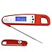 Outdepot Digital Instant Read Cooking Meat Thermometer - Collapsible Pocket Thermometer with Magnetic Back, Long Probe Grilling Thermometer LCD Screen - for Food, Meat, Grill, BBQ, Milk and Bath Water
