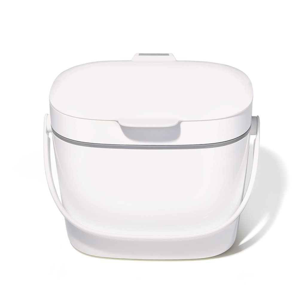 OXO Good Grips Easy-Clean Compost Bin (6.62L) - White