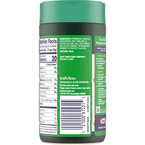 KRAFT PARMESAN GRATED CHEESE (8 OZ SHAKER)