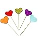 DoTebpa 80Pieces Glitter Heart Cupcake Toppers,Heart Cake Toppers,Birthday Party Wedding Baby Shower Supplies