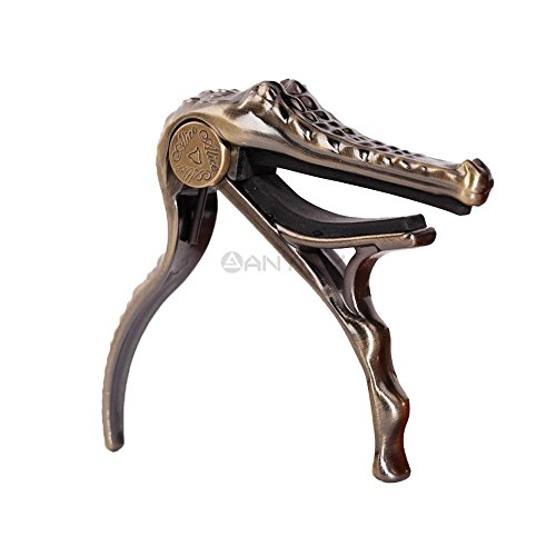 Blue Stones Professional Alice A007G Metal Crocodile Folk Acoustic Guitar Capo Clamp