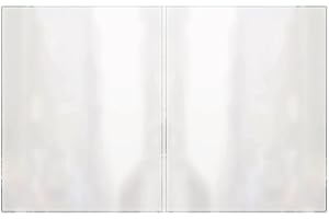 RABCO Products, Inc 200 8.5x11 All Clear Heat Sealed Vinyl Menu Cover Double Pocket 4 View, 8.5" x 11" (Pack of 24)