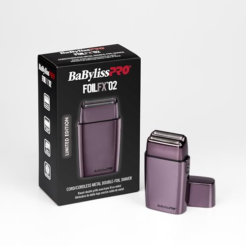 BaBylissPRO FoilFX Cord/Cordless Metal Double Foil Shaver (Purple)