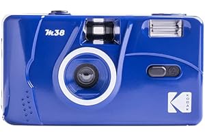 Kodak M38 35mm Film Camera - Focus Free, Powerful Built-in Flash, Easy to Use (Classic Blue)