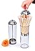New Star Foodservice 26641 Stainless Steel Straw Dispenser, 3.5-Inch by 10.6-Inch, Clear