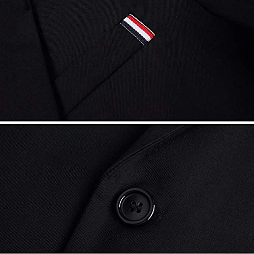 GEEK LIGHTING Party Blazaer for Men Slim Fit Single One Button Jackets(Red,US S=Label 2XL)