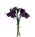 Angel Isabella 10pc Set Real Touch Calla Lily-Feels just Like Real (Purple)