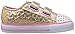 Skechers Kids Twinkle Toes Shuffles Sweet Steps Light-Up Sneaker,Gold Stars,10 M US Toddler