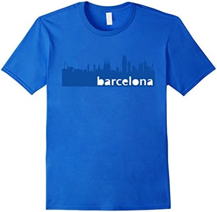 Mens Barcelona T Shirt for Man Woman Kids Small Royal Blue