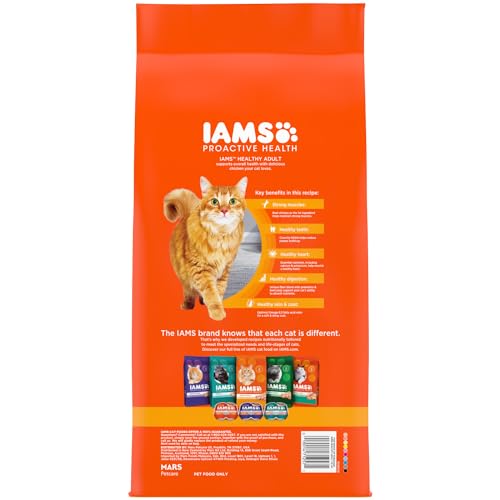 IAMS PROACTIVE HEALTH ADULT HEALTHY DRY CAT FOOD WITH CHICKEN, 7 LB. BAG