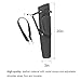 KRATARC Archery Dual Use Leather Back Arrow Quiver Hip Quiver Waist Hang Side with Hook (Black)