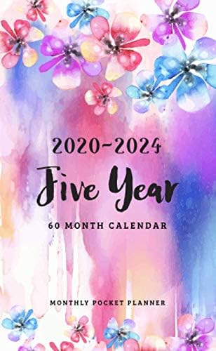 2020-2024 Monthly Pocket Planner: 5 Year Appointment Calendar | 60 Months Planner | Agenda Schedule | Organizer Notebook |Daily Planner Time Management (Personalized Pocket Planner)