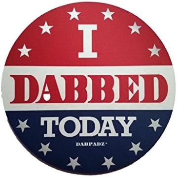 I Dabbed Today 8" Round Fabric Topped Dab Pad Rig Mat