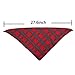 2 Pack Dog Bandana Christmas Plaid Reversible Triangle Bibs Scarf Accessories for Dogs Cats Pets Animals