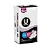 U by Kotex Security Ultra Thin Pads with Wings, Unscented, Regular, 36 Count