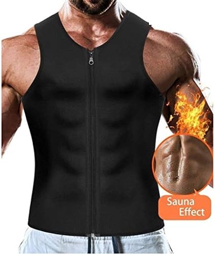 TINGSHOP Waist Trainer Vest Men Sweat Vest Hot Neoprene Corset Compression Sweat Body Shaper Slimming Sauna Tank Top Workout Shirt