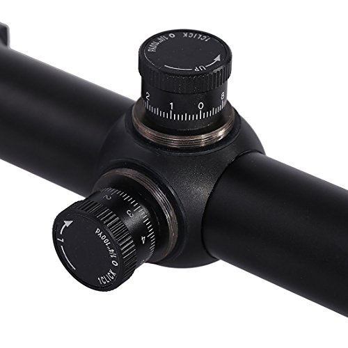 VOKUL 6-24x50mm Red & Green Hunting Rifle Scope Illuminated Crosshair Gun Scopes with Free Mounts and Lens Cover Illuminated Level: 5 Intensity (Red) and 5 Intensity (Green) - Thumbnail 2
