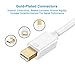 4K Mini DisplayPort to HDMI Adapter CableCreation Mini DP(Thunderbolt Port Compatible) to HDMI AV HDTV Male to Female Adaptor for Mac Book Imac, White Color